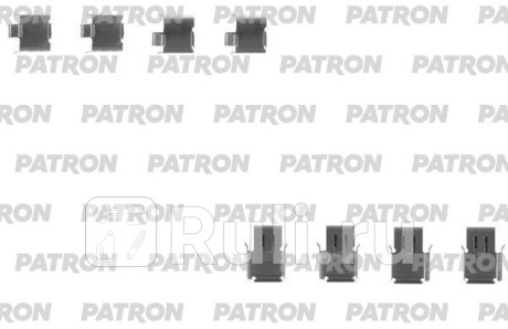Комплект монтажный тормозных колодок дисковых ford: s-max 06-, 10-, 08-, volvo: v70 iii 07-, v60 10-, s80 ii 06-, s60 ii 10- PATRON PSRK1213  для Разные, PATRON, PSRK1213