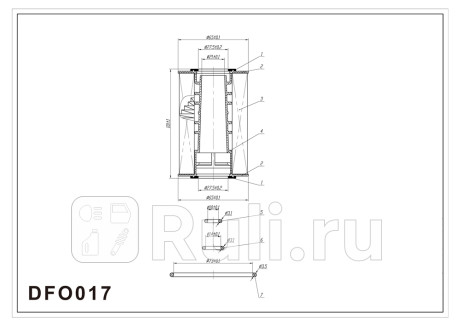 Фильтр масляный vw tiguan i (5n), polo v (6r, 6c), skoda rapid (na2, nh3), a3 ii (8p), a4 iv (b8), a5 i (8t), a6 iv (c7), q3 i (8u),q5 i (8r), tt ii (8j); gazelle next 2020- DOUBLE FORCE DFO017  для Разные, DOUBLE FORCE, DFO017