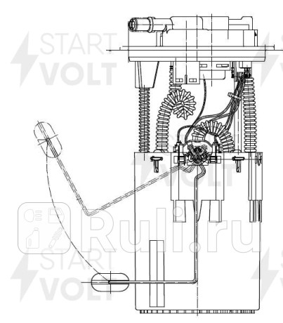 Модуль топливного насоса для а/м toyota corolla 01- 1.6i hatchback/avensis 03- 1.8i sfm1902 STARTVOLT SFM1902  для прочие 2, STARTVOLT, SFM1902