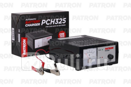 Устройство зарядное для акб импульсное 12v, плавная регулировка тока - 0.8 - 18 а, 0.825 кг, амперметр, 330 х 225 х 185 мм PATRON PCH325  для Разные, PATRON, PCH325