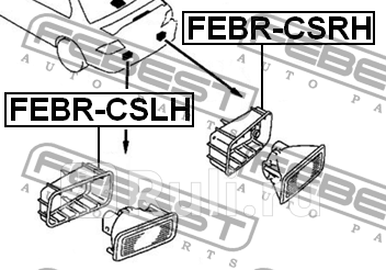 Рамка противотуманной задней фары febr-csrh FEBEST FEBR-CSRH  для прочие 2, FEBEST, FEBR-CSRH
