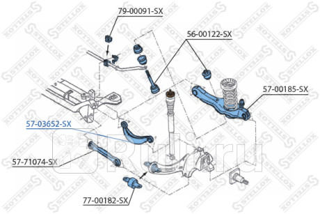 Рычаг задней подвески верхний ford focus 98-04 STELLOX 57-03652-SX  для Разные, STELLOX, 57-03652-SX
