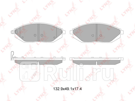 Колодки тормозные передние подходит для chevrolet spark 1.0-1.2 10 bd-1815 LYNXAUTO BD-1815  для прочие 2, LYNXAUTO, BD-1815