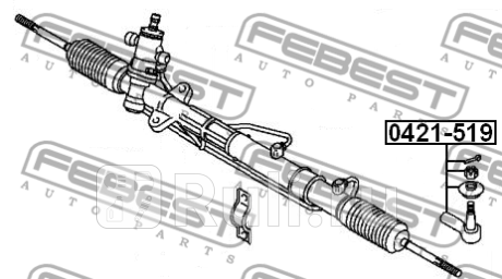 Наконечник рулевой 0421-519 FEBEST 0421-519  для прочие 2, FEBEST, 0421-519