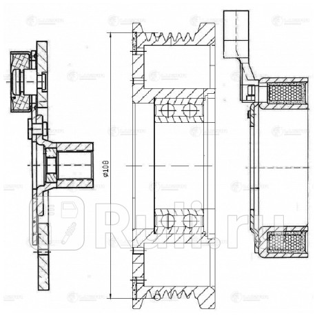 Муфта эл/магн. компрессора кондиц. для а/м ford mondeo iv (07-) 2.0i/2.3i (lmac 1002) LUZAR LMAC1002  для прочие 2, LUZAR, LMAC1002