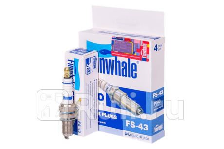 Свеча зажигания 1.0-1.2l aveo, spark(10-), cobalt, gentra, fs43 Finwhale FS43  для прочие 2, Finwhale, FS43