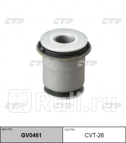 Сайлентблок нижн рычага toyota land cruiser prado 96-02, 4runner 95-02 (старый арт. cvt-26) gv0461 CTR GV0461  для прочие 2, CTR, GV0461