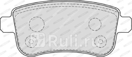 FDB4182 - Колодки тормозные дисковые задние (FERODO) Renault Megane 3 рестайлинг (2014-2016) для Renault Megane 3 (2014-2016) рестайлинг, FERODO, FDB4182