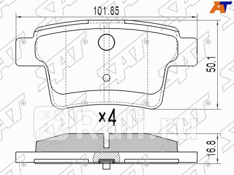 Колодки тормозные зад ford mondeo iii 00-07 SAT ST-1522073  для Разные, SAT, ST-1522073