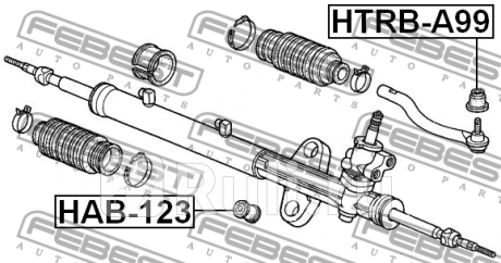 Пыльник рулевого наконечника htrb-a99 FEBEST HTRB-A99  для прочие 2, FEBEST, HTRB-A99