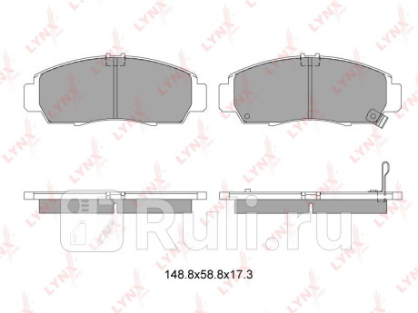 Колодки тормозные передние подходит для honda civic 05/fr-v 05/accord 2.0(4x4) 03/legend 96-04 bd-34 LYNXAUTO BD-3403  для прочие 2, LYNXAUTO, BD-3403